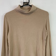 Beige UniQlo Fleece Jumper Omen's Medium