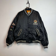 Vintage Black MA-1 Baseball Bomber Jacket Men's XXL