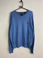 Light Blue CHAPS V-neck Jumper Men's XL