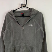 Grey North Face Fleece Jacket Women's Medium