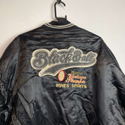 Vintage Black MA-1 Baseball Bomber Jacket Men's XXL