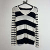 Navy White Striped Tommy Hilfiger Sweater Knit Womens Small