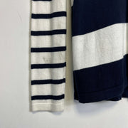 Navy White Striped Tommy Hilfiger Sweater Knit Womens Small