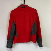 Grey and Red Columbia Fleece Jacket Women's Medium