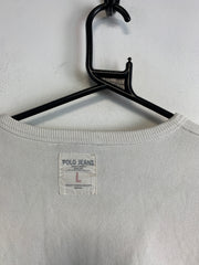 White Polo Jeans Sweatshirt Men's Large