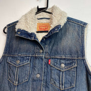 Blue Levi's Denim Gilet Women's Large