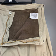 Beige Wrangler Fleece Lined Cargos W40