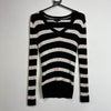 Navy White Tommy Hilfiger Striped Sweater Knit Jumper Womens Small