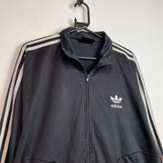 Vintage 90s Black Adidas Track Jacket Men's Large