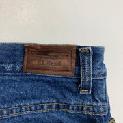 Blue L.L.Bean Fleece Lined Jeans W38