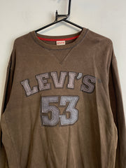 Brown Levi's Sweatshirt Men's Large