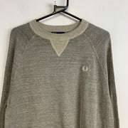 Grey Fred Perry Jumper Women's Medium