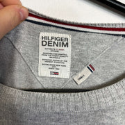 Grey Tommy Hilfiger Sweater Knit Jumper Small