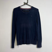 Navy Tommy Hilfiger Sweater Knit Jumper Womens 14