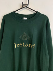 Green Gildan Sweatshirt Men's Large