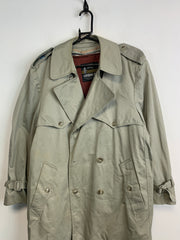 Khaki London Fog Trench Coat Men's L/XL