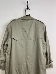 Khaki London Fog Trench Coat Men's L/XL