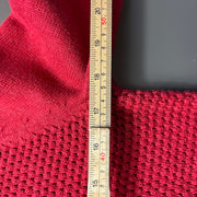 Red Tommy Hilfiger Quarter Zip Sweater Knit Jumper Medium