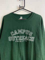 Green Gildan Sweatshirt Men's Large