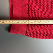 Red Tommy Hilfiger Quarter Zip Sweater Knit Jumper Medium