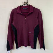 Black and Purple Patagonia Fleece Women's Medium