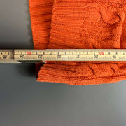 Orange Tommy Hilfiger Sweater Knit Jumper Shawl Womens Medium