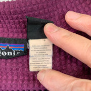 Black and Purple Patagonia Fleece Women's Medium