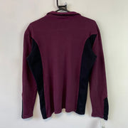 Black and Purple Patagonia Fleece Women's Medium