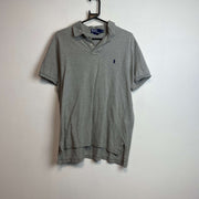 Vintage Grey Polo Ralph Lauren Polo Shirt Customs Large