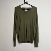 Khaki Tommy Hilfiger Sweater Knit Jumper Medium