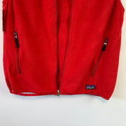 Red Patagonia Fleece Vest Men's Medium