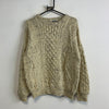 Beige Chunky Knit Sweater Women's Large