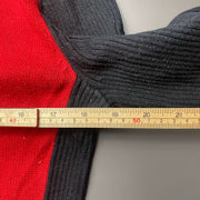 Red Navy Lauren Ralph Lauren Knit Jumper Sweater Womens Medium