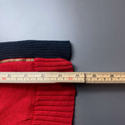 Red Navy Lauren Ralph Lauren Knit Jumper Sweater Womens Medium