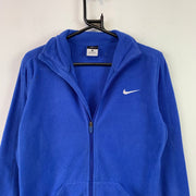 Blue Nike Fleece Jacket Women's Large