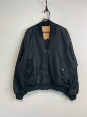 Black MA-1 Bomber Jacket Men's XL