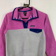 Pink and Grey Patagonia Fleece Girl's Medium