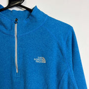 Blue North Face Quarter Zip Fleece Womens XL