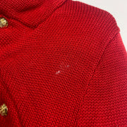 Lauren Ralph Lauren Red Knit Jumper Sweater Womens Small