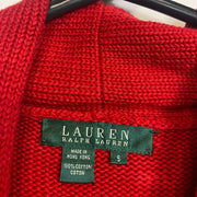 Lauren Ralph Lauren Red Knit Jumper Sweater Womens Small