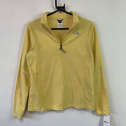 Yellow North Face Quarter zip Fleece Girl's XL