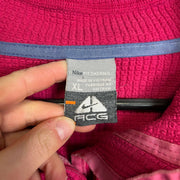 Pink Half Zip Nike ACG Fleece Womens XL