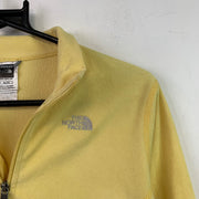 Yellow North Face Quarter zip Fleece Girl's XL