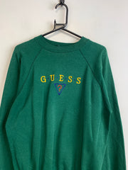 Green Guess Sweatshirt Men's Medium