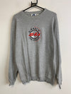 Vintage Grey Embroidery Sweatshirt Women's Large