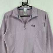 Purple North Face Quarter zip Fleece Women's Medium