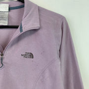 Purple North Face Quarter zip Fleece Women's Medium