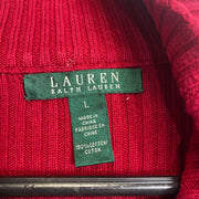 Red Lauren Ralph Lauren Knit Jumper Sweater Womens Large