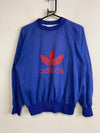 Vintage 90s Blue Adidas Sweatshirt Women's Large