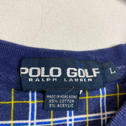 Navy Polo Golf Sweatshirt Vest Men's Large